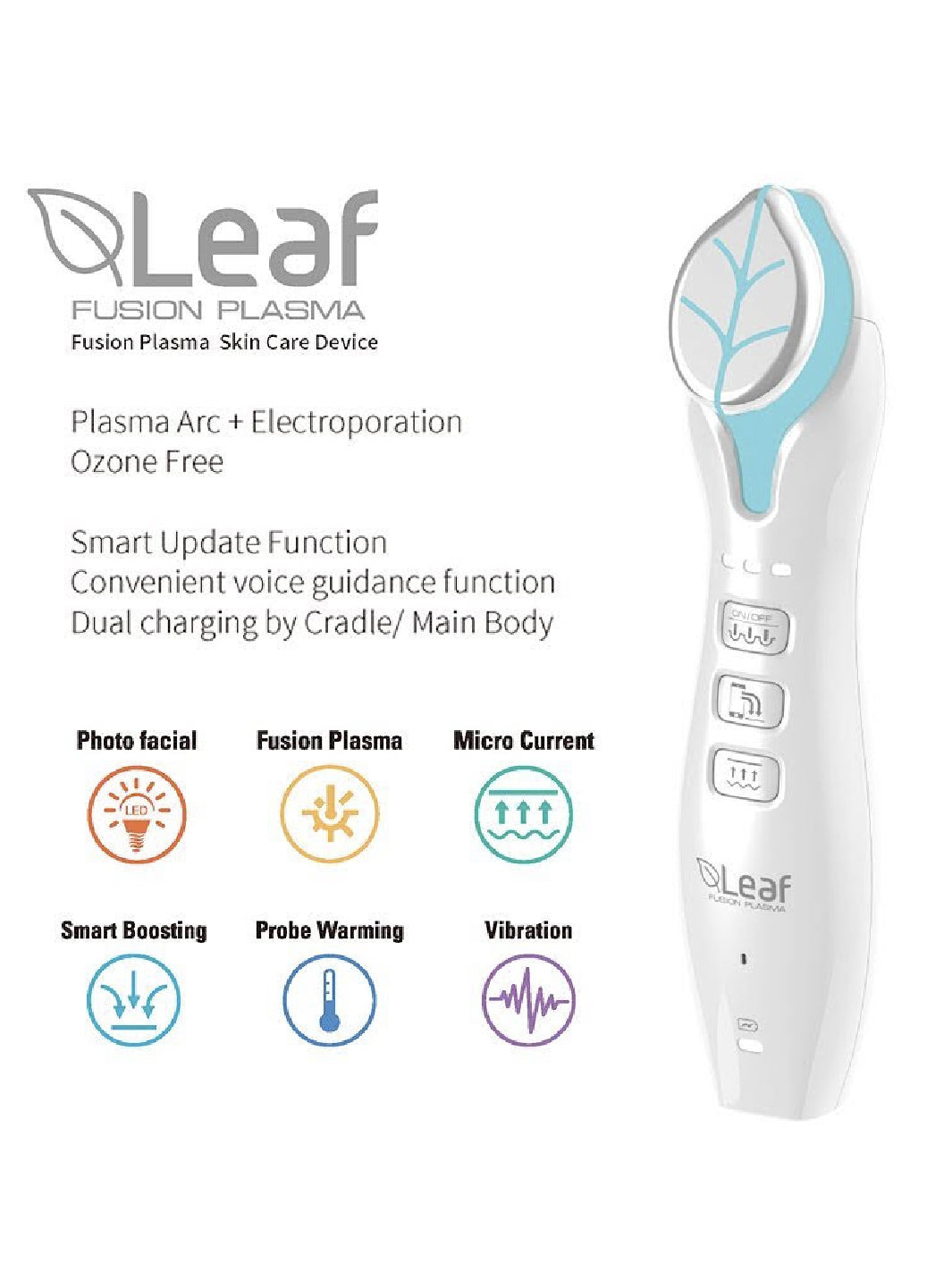 Leaf Fusion Plasma flyer | Skin care device | Face Vital 